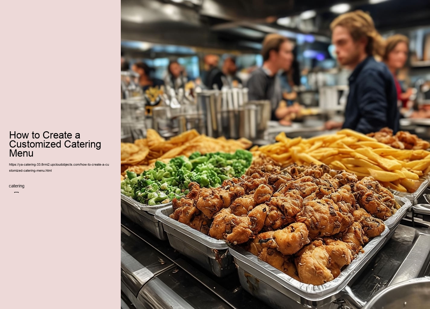 How to Create a Customized Catering Menu