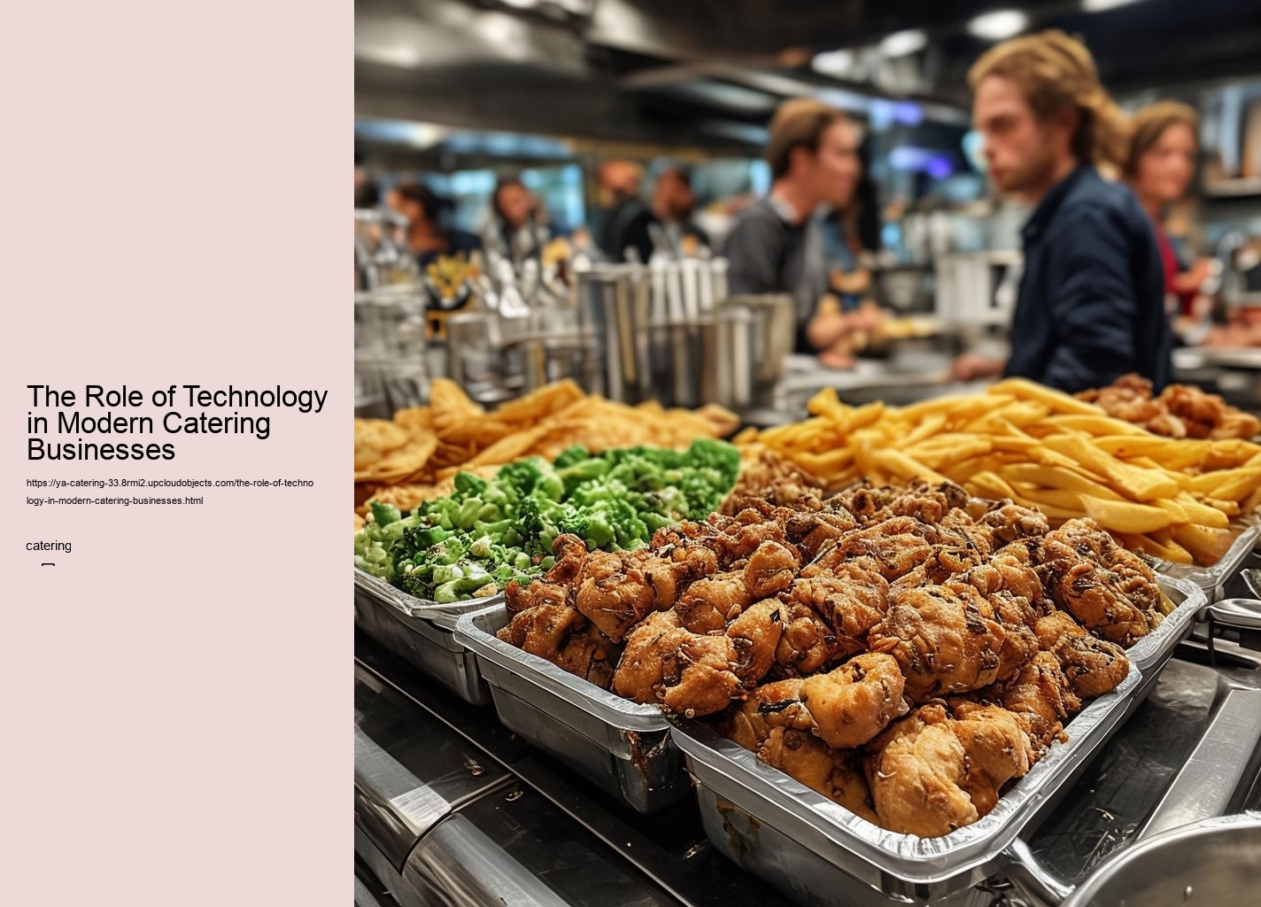 The Role of Technology in Modern Catering Businesses